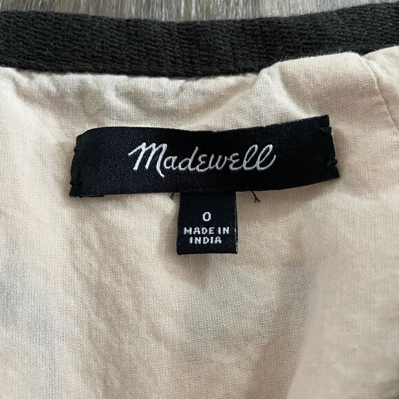 Madewell Embroidered Tan A-Line Mini Skirt - Size: 0 - Picture 3 of 9